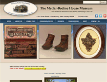 Tablet Screenshot of metlarbodinehousemuseum.org